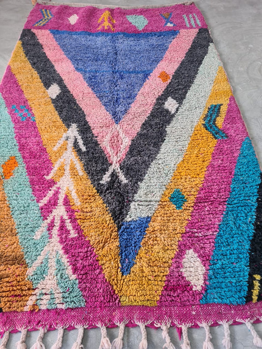 Festival Geometry – Boujaad Atlas Rug in Radiant Prism