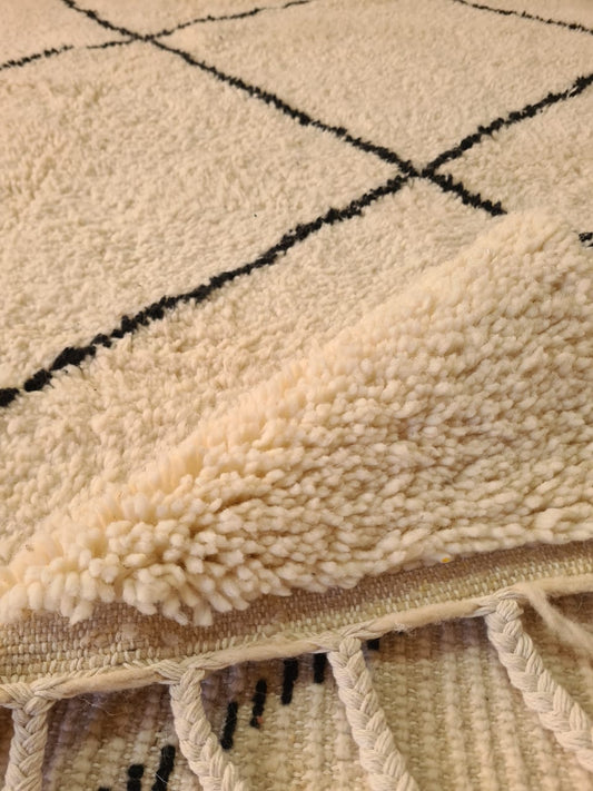 Atlas Grids – Beni Ourain Rug in Geometric Restraint