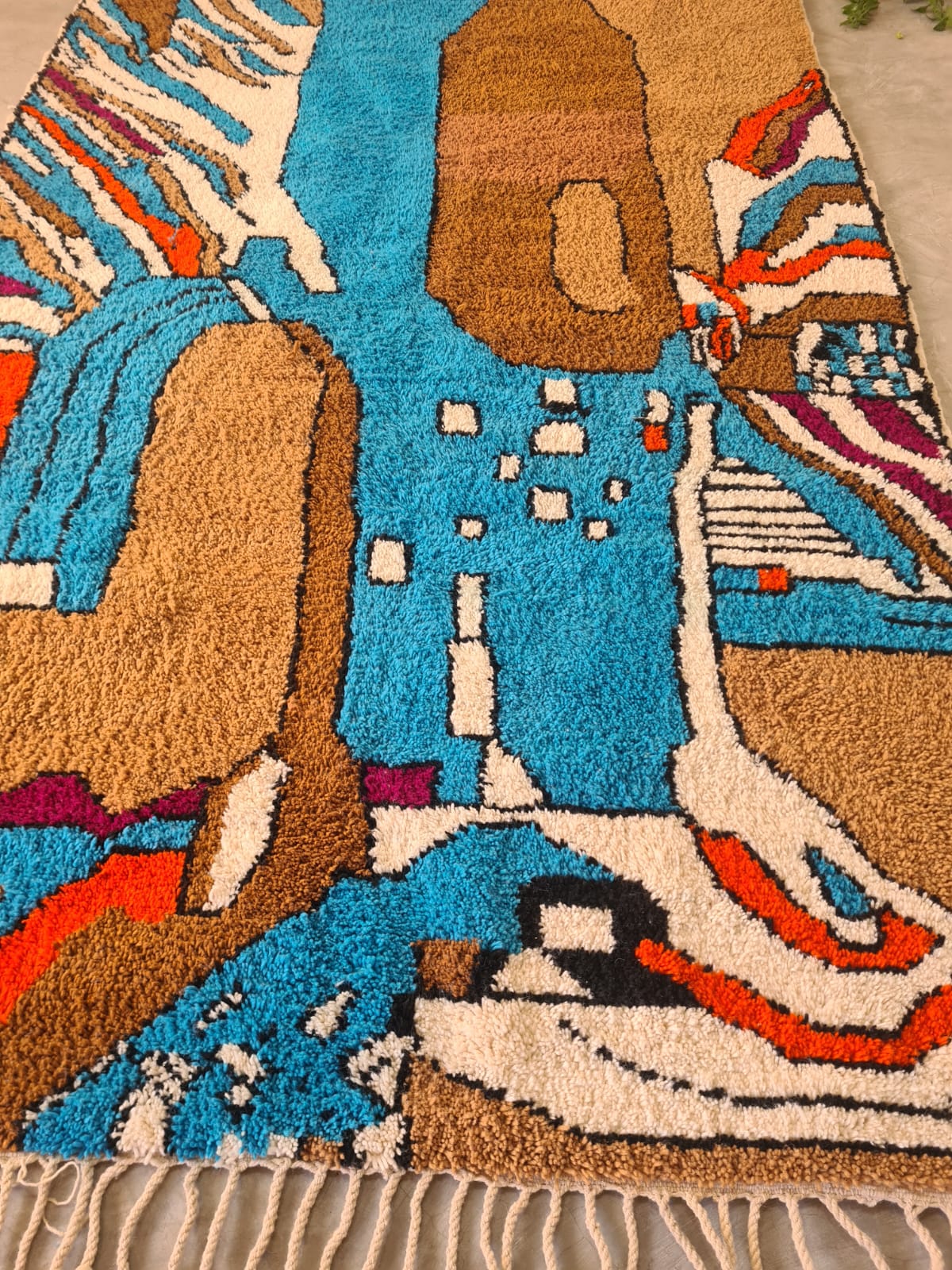 Atlas Flow – Symbolic Beni Mrirt in River and Field Palette