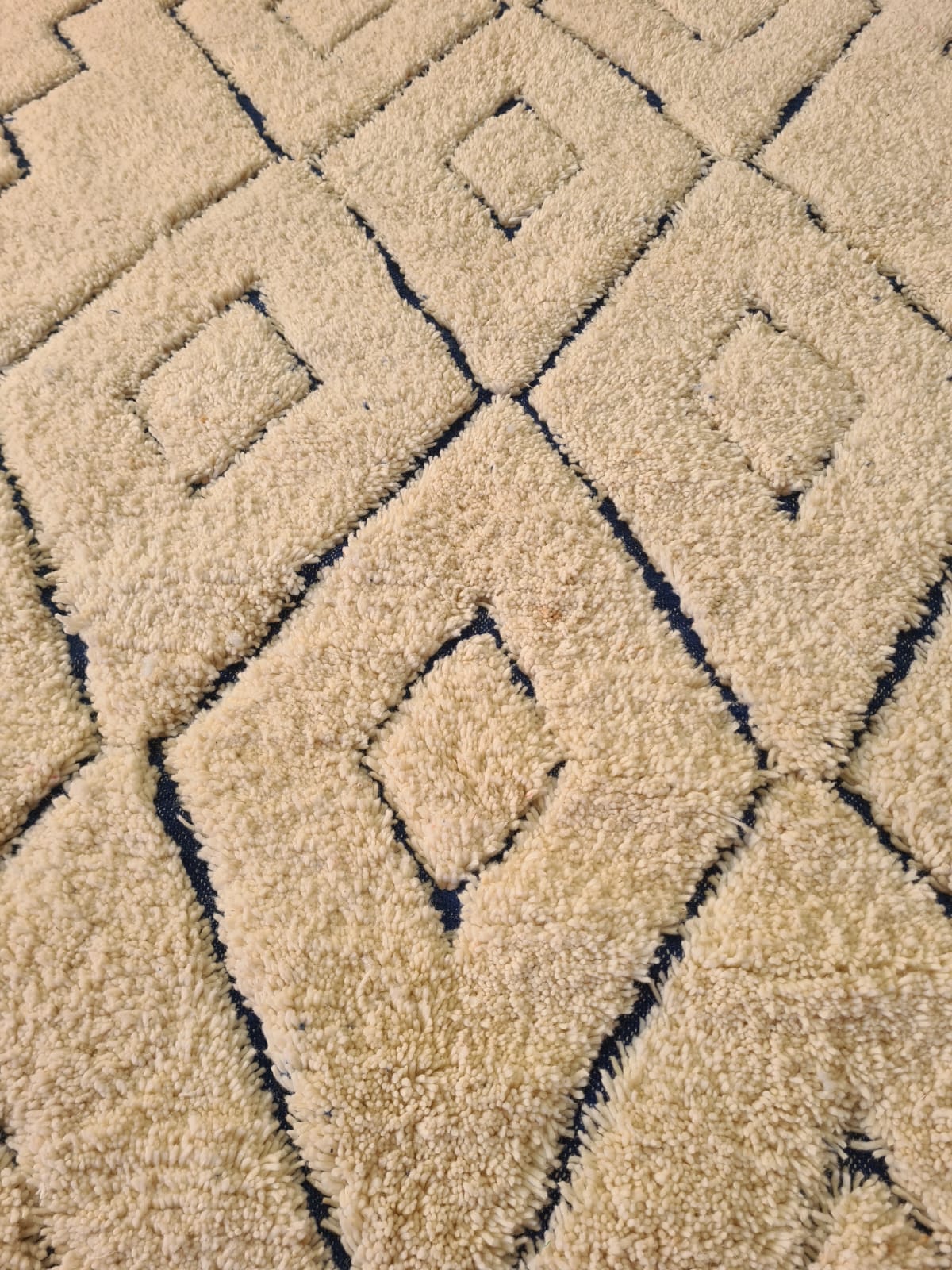 Indigo Gate — Azilal Nested Diamond Lattice with Border