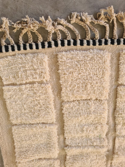 Crossroads of Beni Ourain – Beni Ourain Rug in Stepped Path Design