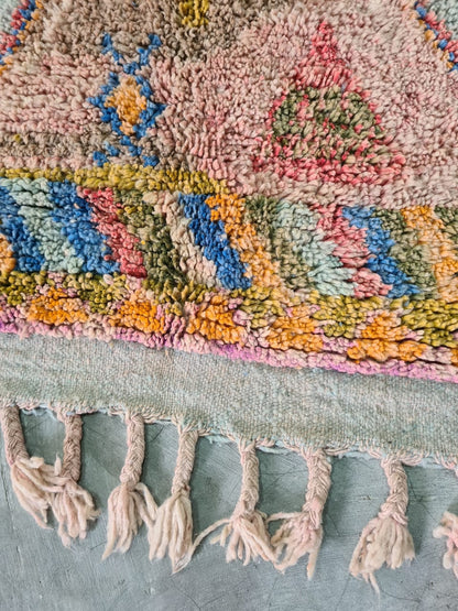 Whispers of Ochre – Boujaad Pastel Glyph Rug