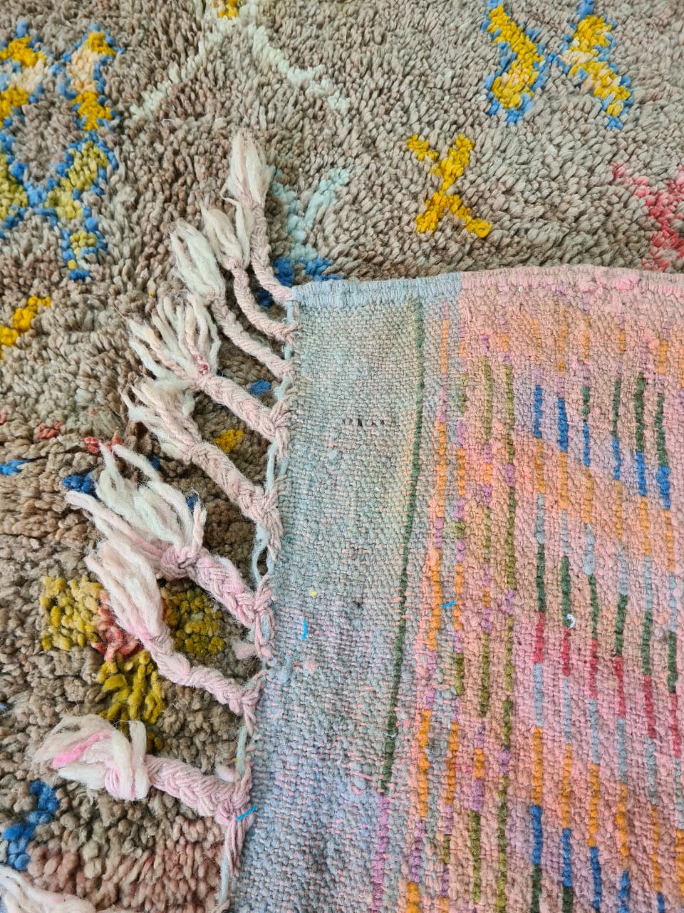 Whispers of Ochre – Boujaad Pastel Glyph Rug