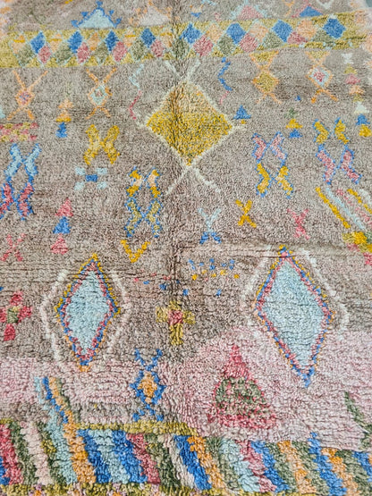 Whispers of Ochre – Boujaad Pastel Glyph Rug
