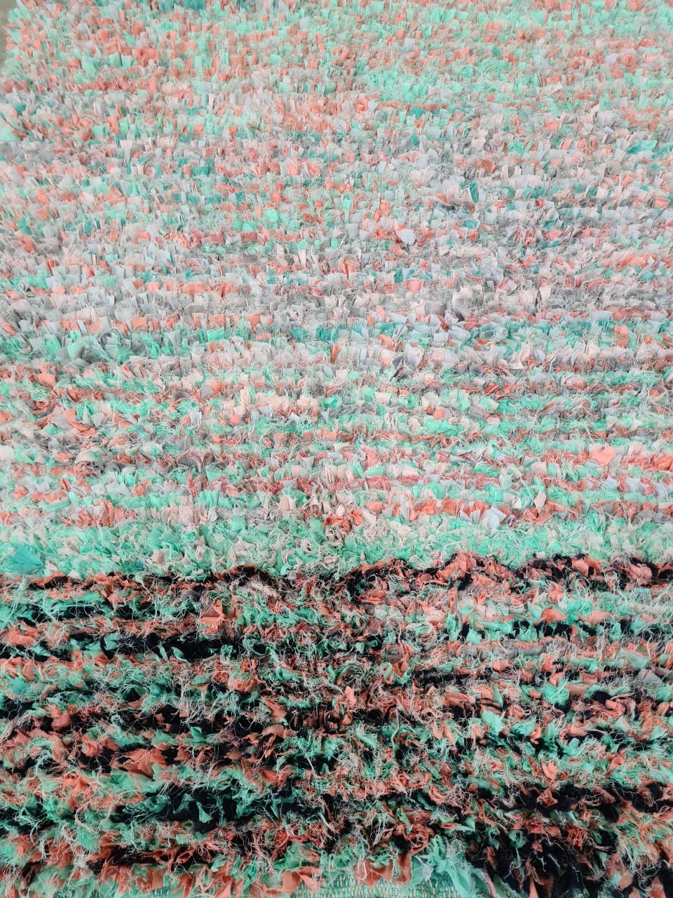 Whispers in Pastel – Boucherouite Rug in Reclaimed Soft Tones