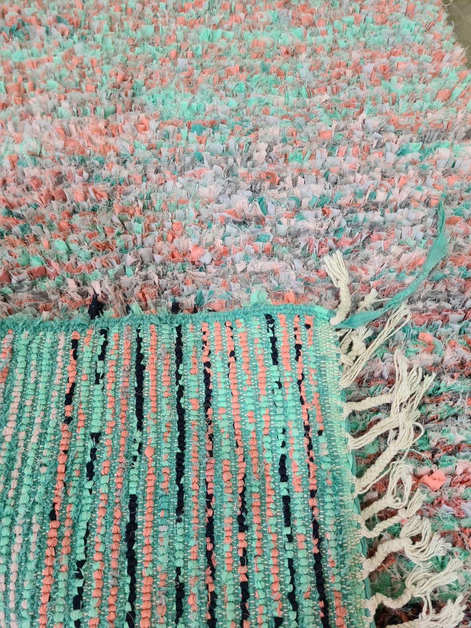 Whispers in Pastel – Boucherouite Rug in Reclaimed Soft Tones