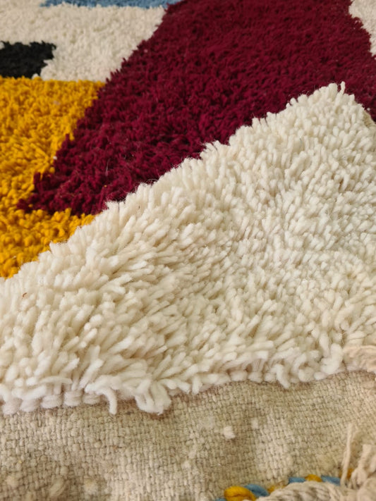The Landscape – Beni Mrirt Cubist Composition in Wool