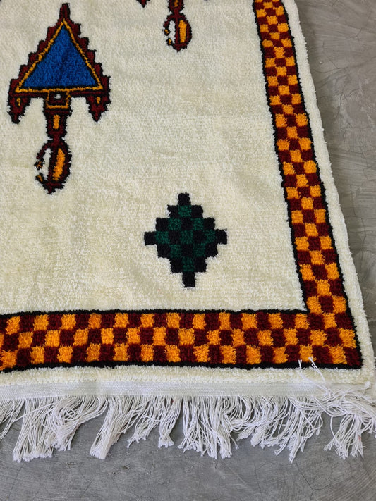 Seasonal Glyphs – Aït Zayne’s Acrylic Wool Tableau
