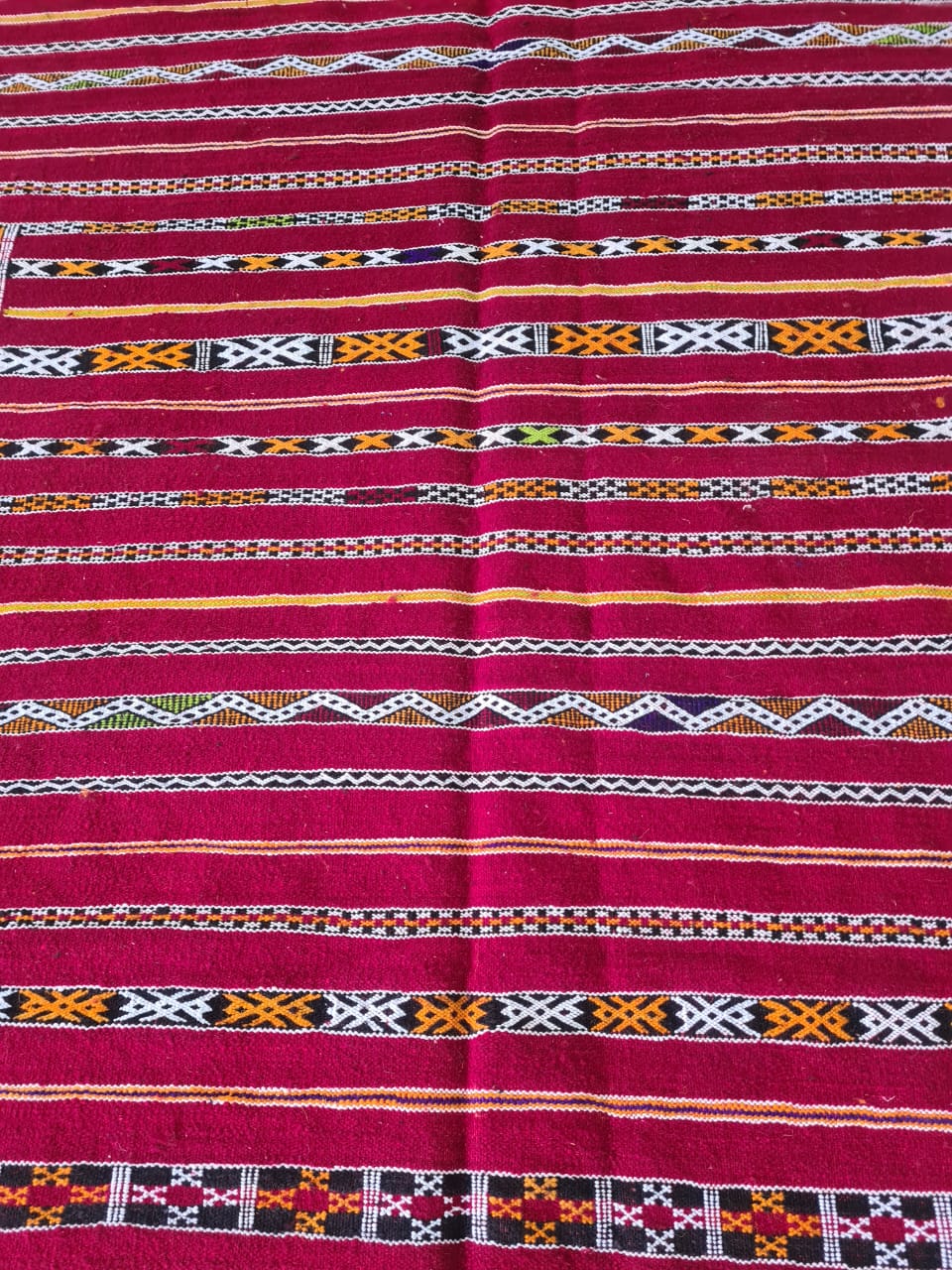 Zemmour Riverscape – Kilim of Bands & Memory