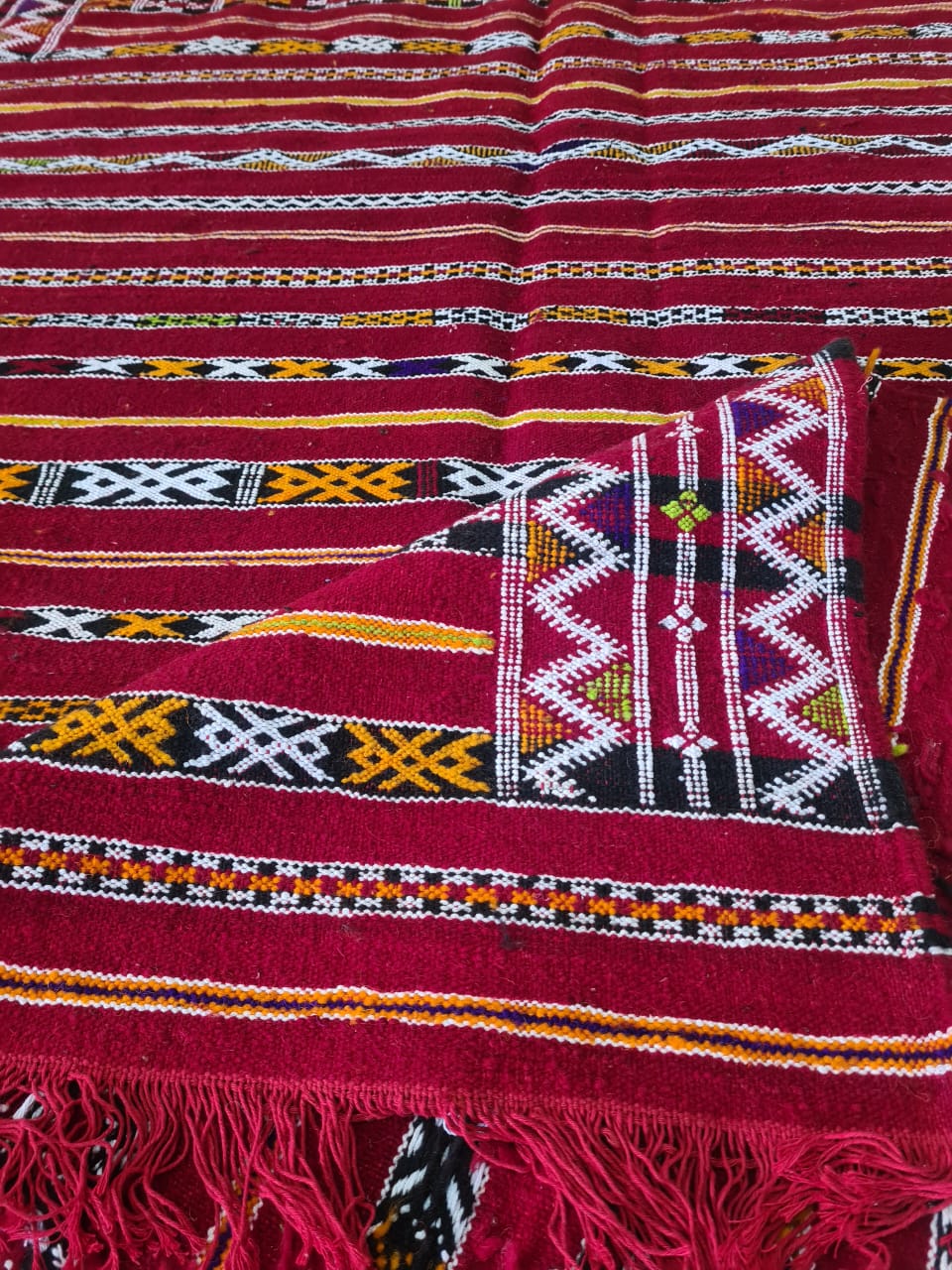 Zemmour Riverscape – Kilim of Bands & Memory