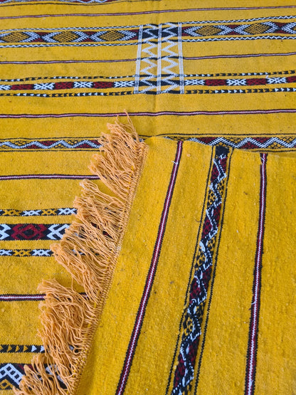 Solar Weft – Zemmour Kilim of the Saffron Plains