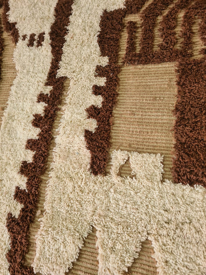 Mountains and Rivers – Beni Mrirt Topography in Wool & Clay