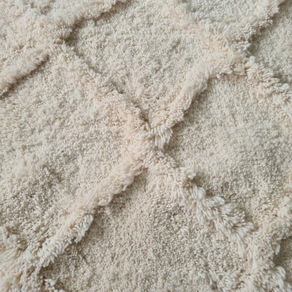 Marmoucha Diamond Lattice — Natural Ivory Wool