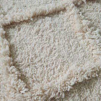 Marmoucha Diamond Lattice — Natural Ivory Wool