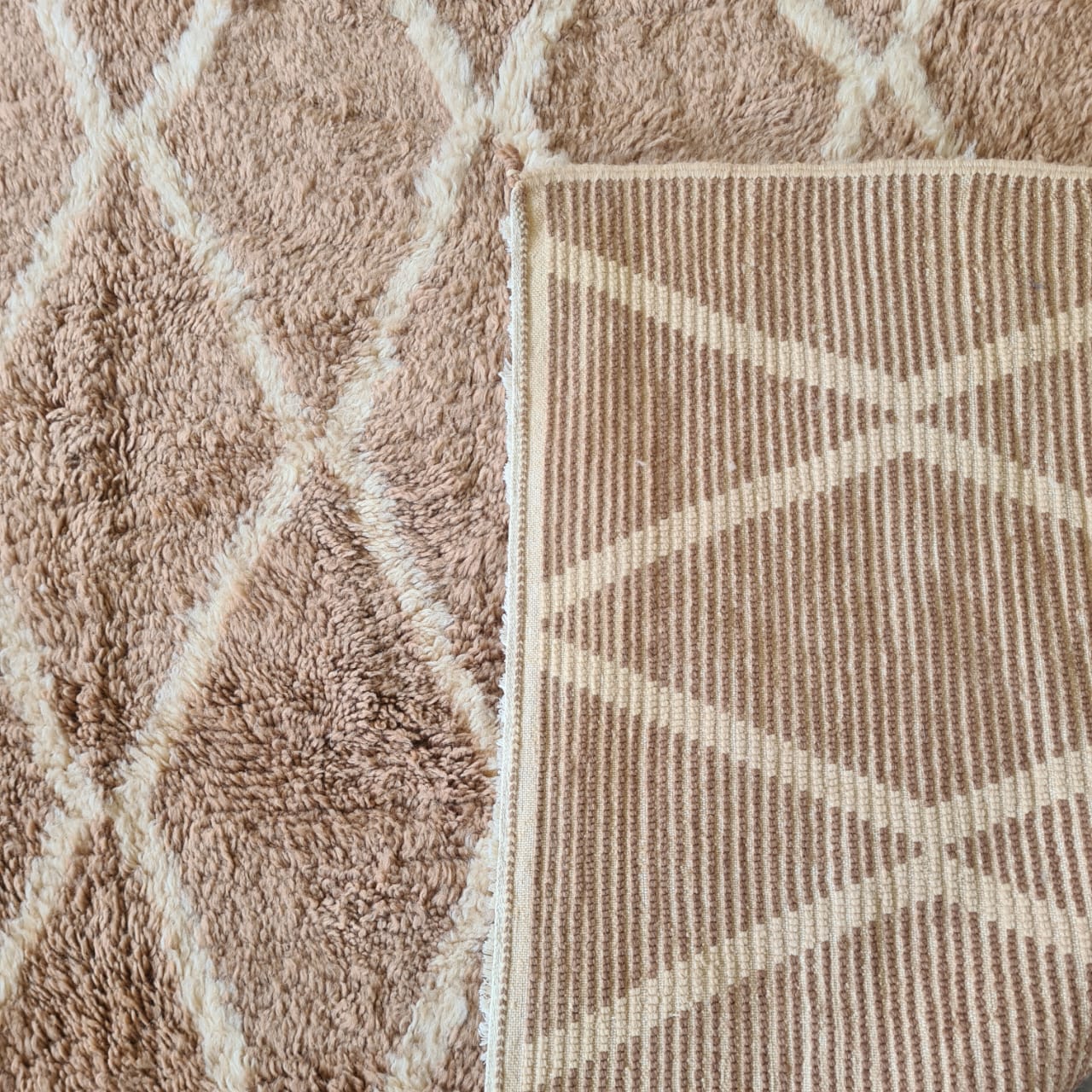 Caramel Lattice — Marmoucha Open Diamond Grid