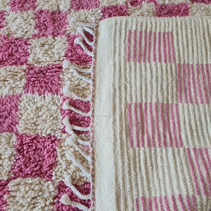 Dusty Rose Checker — Marmoucha Reticulated Field