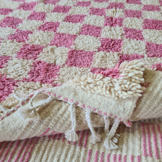 Dusty Rose Checker — Marmoucha Reticulated Field