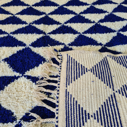 Cobalt Harlequin — Marmoucha Diamond Tiling