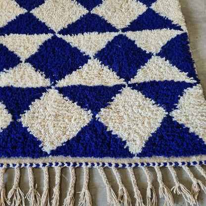 Cobalt Harlequin — Marmoucha Diamond Tiling