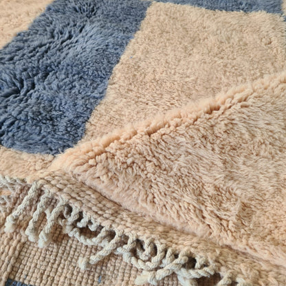 Beni Mrirt Checkerboard — Slate & Sand Grid