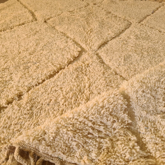 Marmoucha Diamond Lattice — Natural Ivory Wool