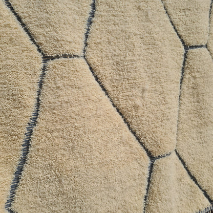 Marmoucha Azure Honeycomb — Ivory Field