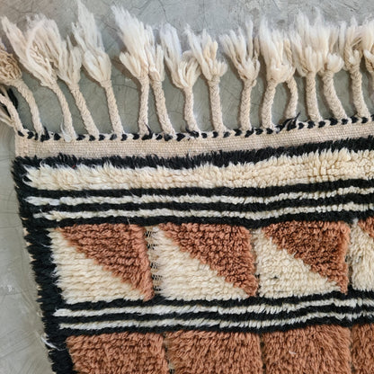 Marmoucha Check & Fang — Camel/Ivory Ledger