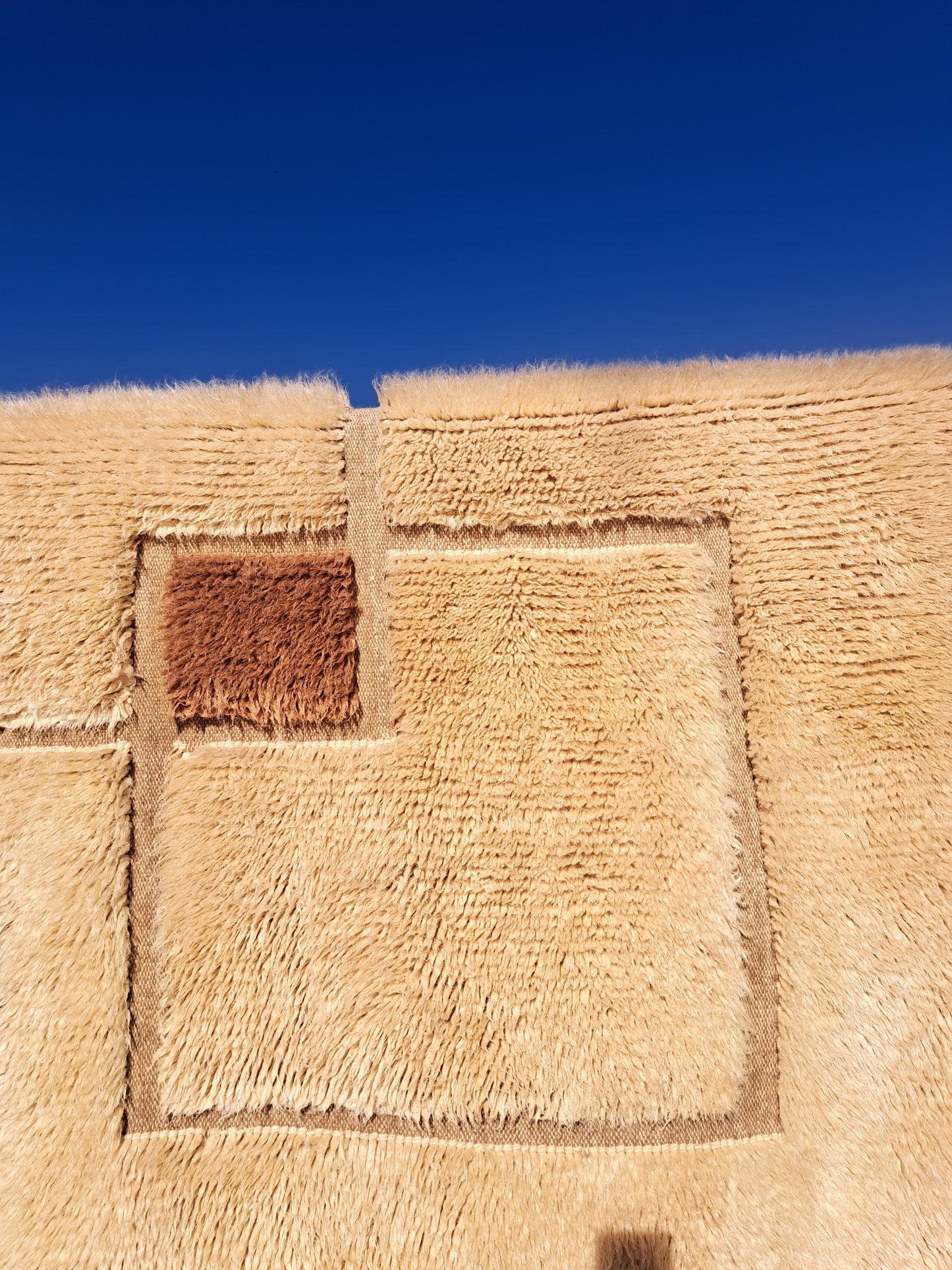 Signal Square — Beni Mrirt Relief Grid with Accent