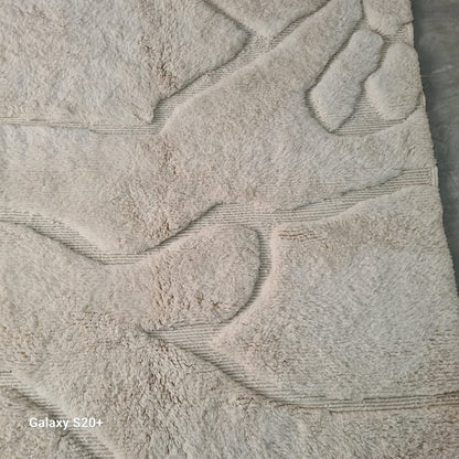 Marmoucha Ivory Topography — Sculpted Relief Field