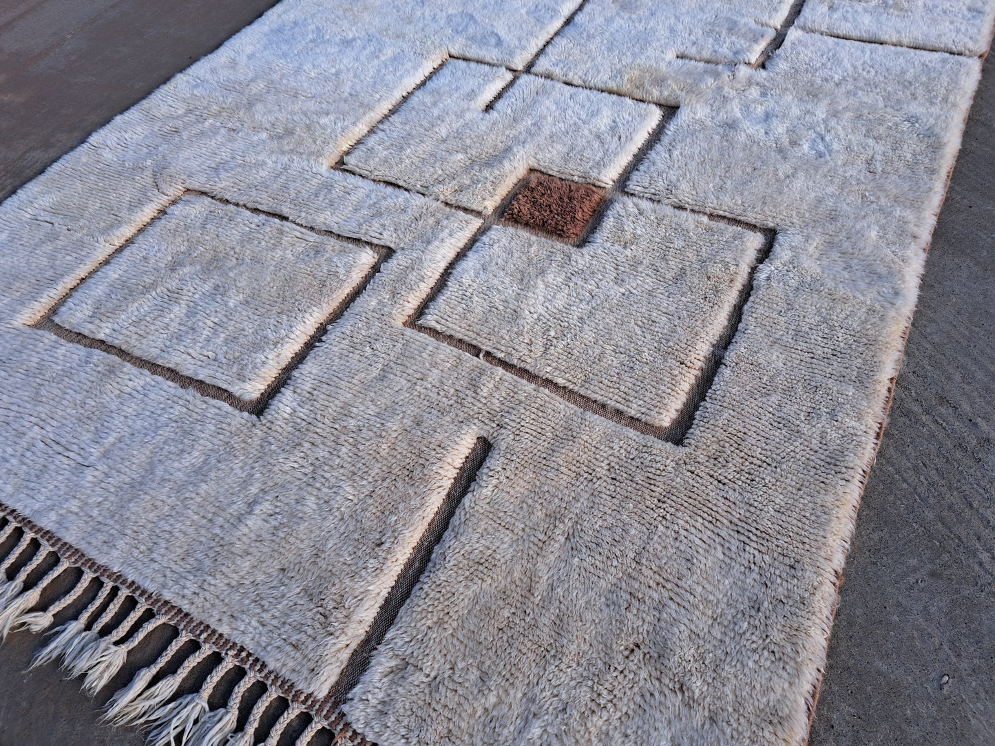 Signal Square — Beni Mrirt Relief Grid with Accent