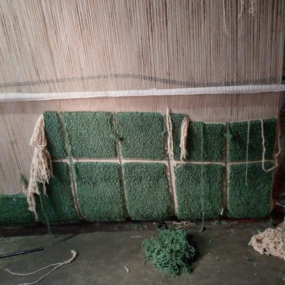 Marmoucha Architectural Grid — Verdant Wool Field