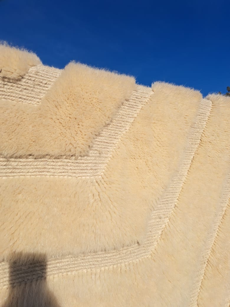 Marmoucha Subtle Chevron Field — Ivory Trace