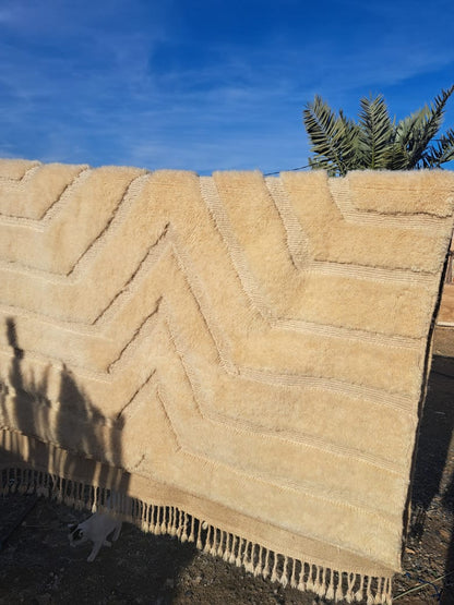 Marmoucha Subtle Chevron Field — Ivory Trace