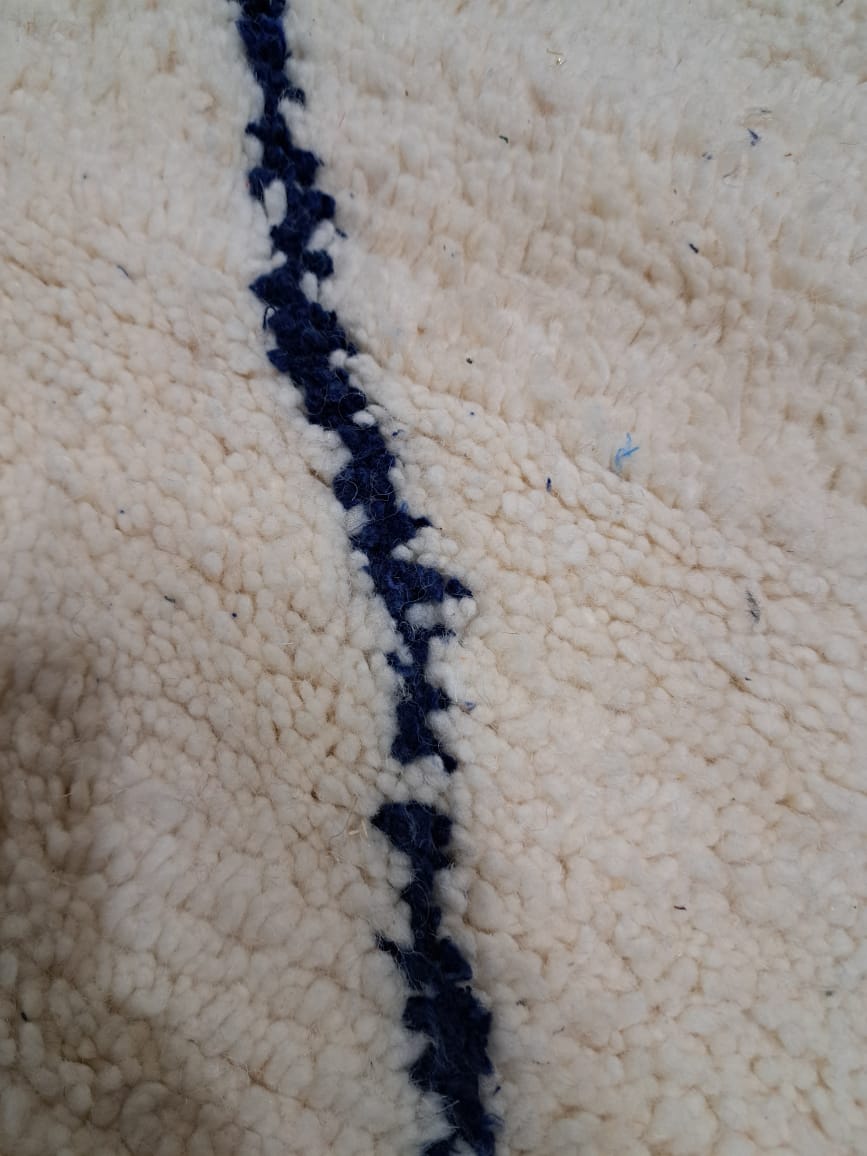 Beni Ourain • Indigo Linework Lattice