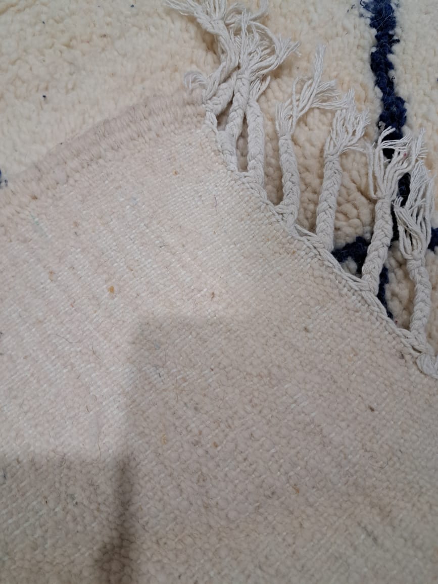 Beni Ourain • Indigo Linework Lattice