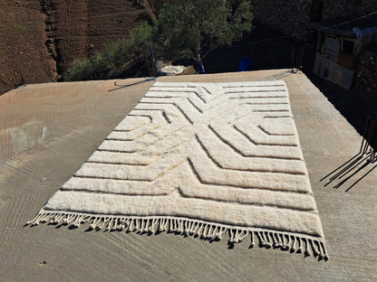 Marmoucha Subtle Chevron Field — Ivory Trace