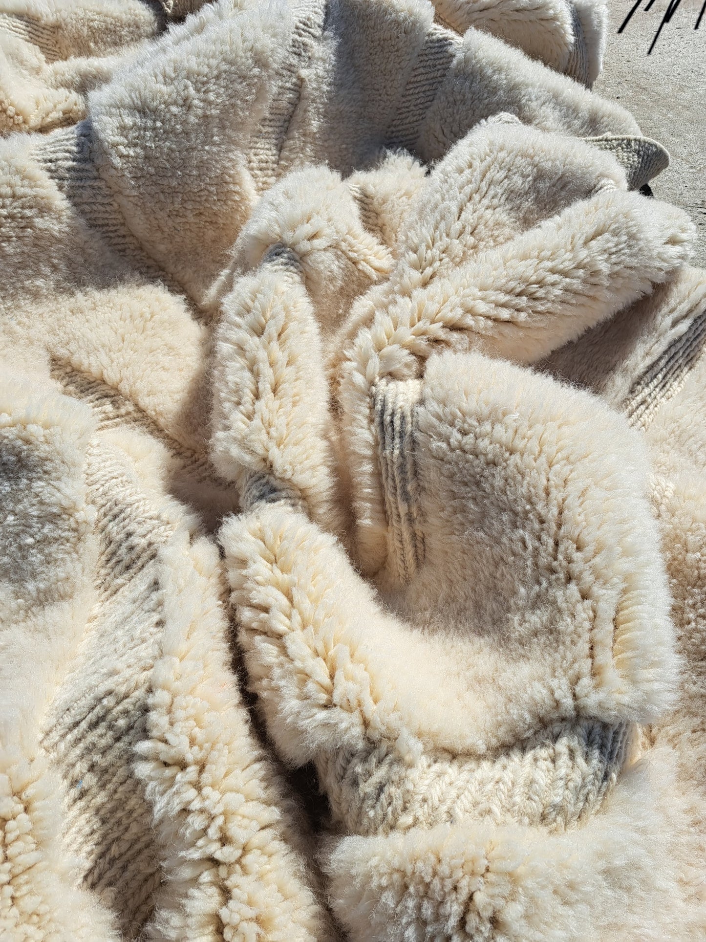 Marmoucha Subtle Chevron Field — Ivory Trace