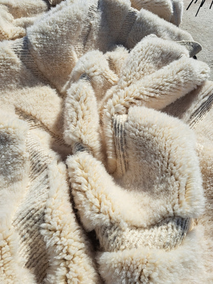 Marmoucha Subtle Chevron Field — Ivory Trace