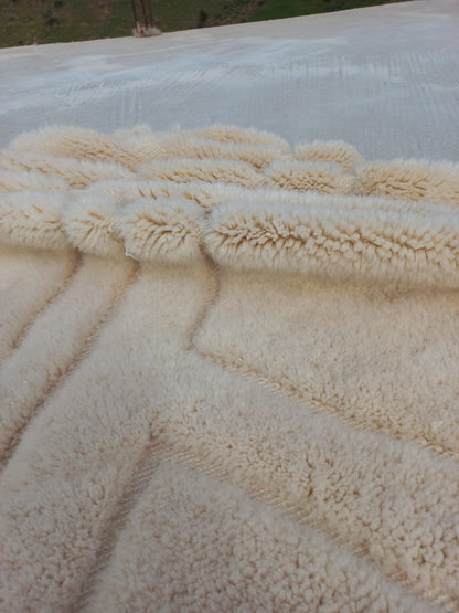 Marmoucha Ivory Relief — Compact Chevron Field