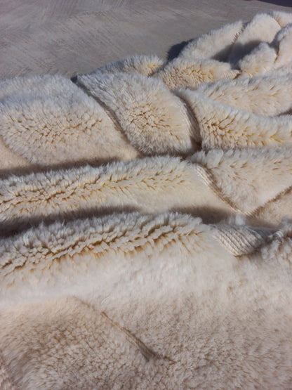 Marmoucha Ivory Concentric Relief Rug
