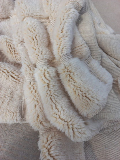 Marmoucha Ivory Concentric Relief Rug