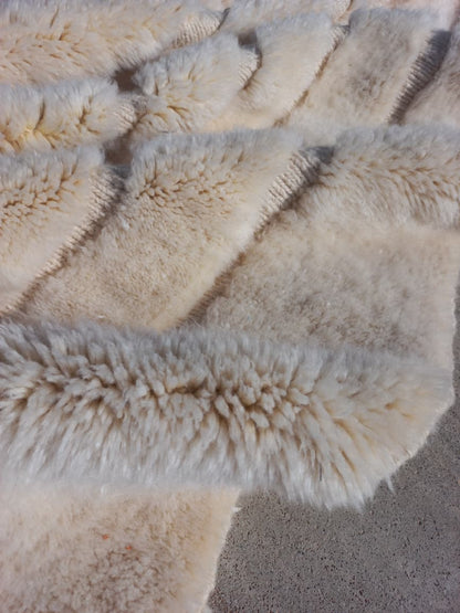Marmoucha Ivory Concentric Relief Rug