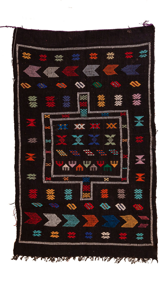 Midnight Ksour — Boujaad Wool Kilim