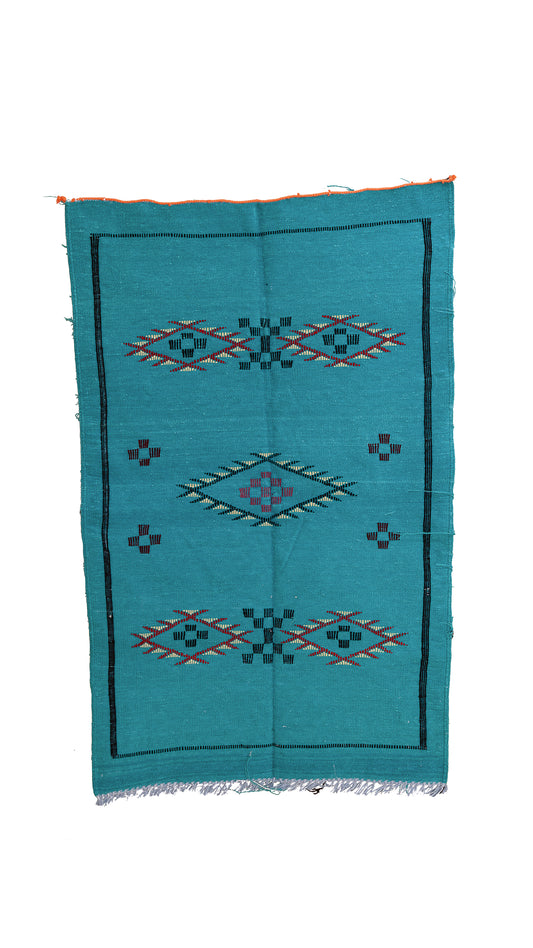 Turquoise Oasis — Boujaad Moubra Kilim
