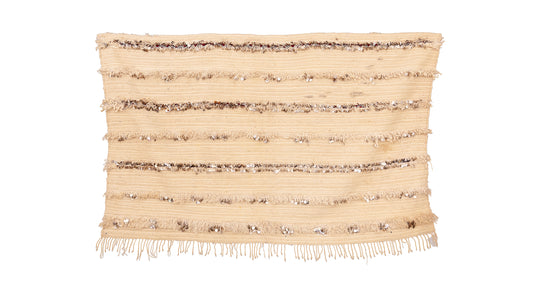 Textural Shimmer Handira — Marmoucha Wedding Blanket