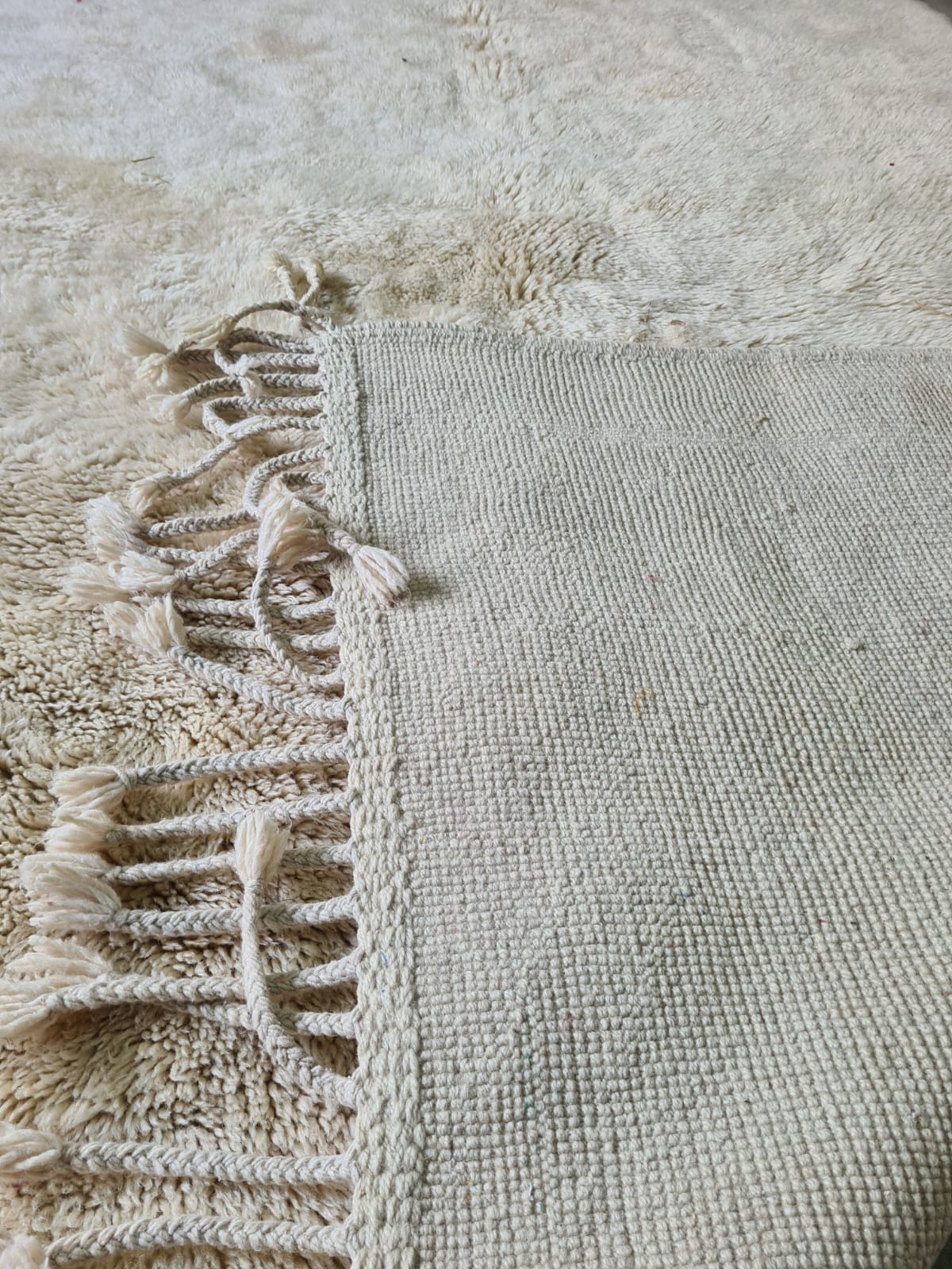 Aït Seghrouchen Natural Ivory Field Rug