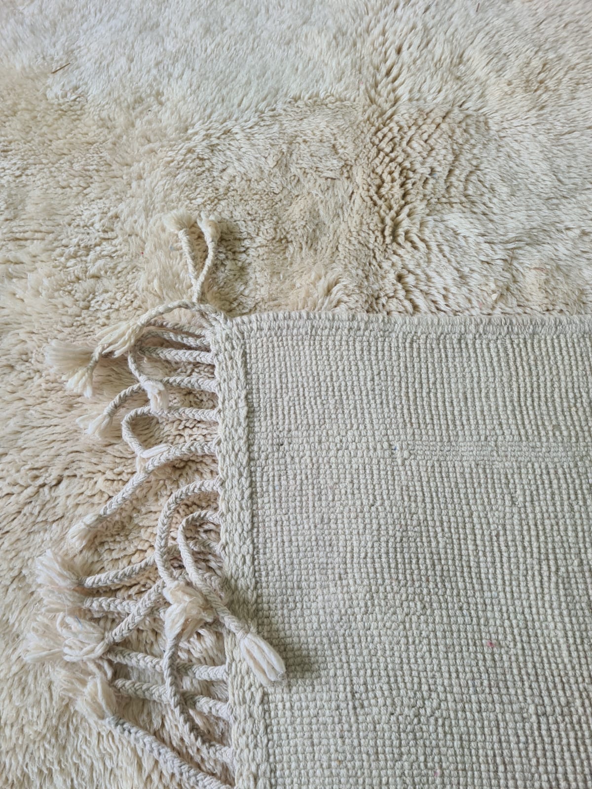 Aït Seghrouchen Natural Ivory Field Rug