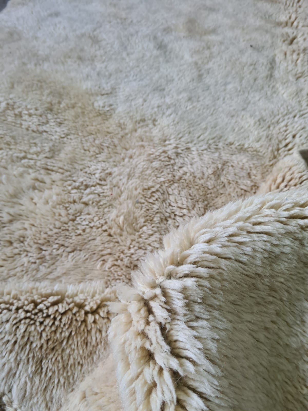 Aït Seghrouchen Natural Ivory Field Rug