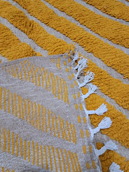Marmoucha Saffron Terraces — Diagonal Sculpted Wool