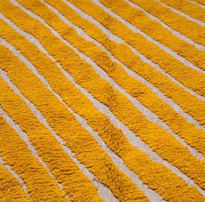 Marmoucha Saffron Terraces — Diagonal Sculpted Wool